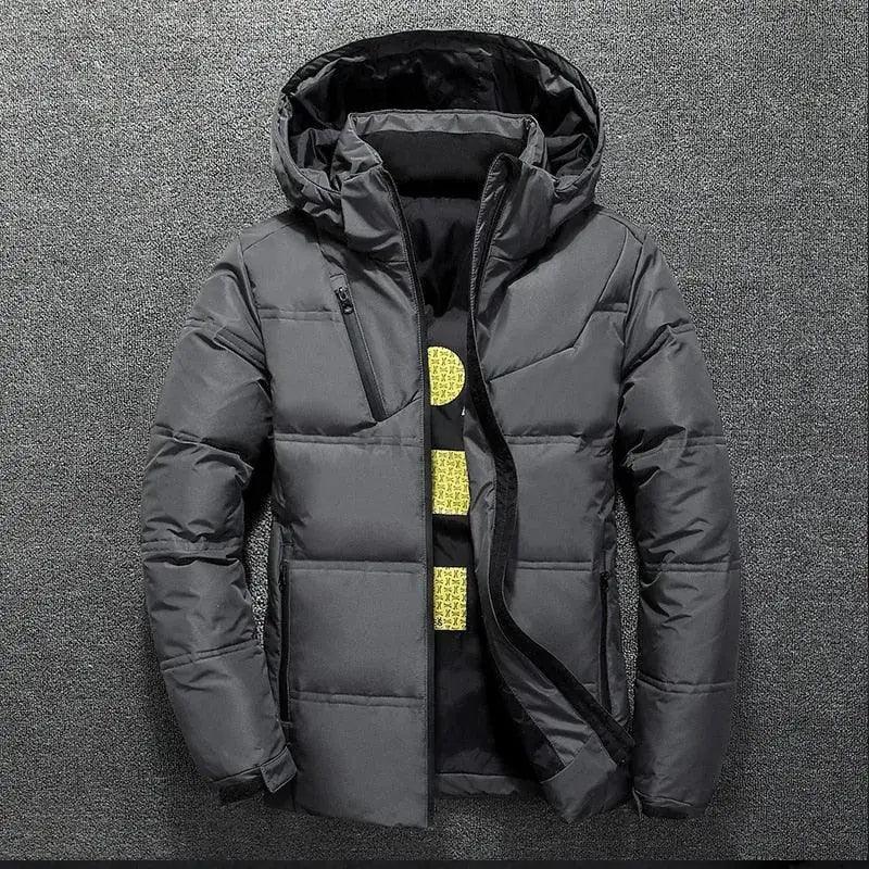 Men's White Duck Down Jacket - The Next Door Neighbor 