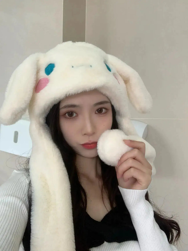 Cute Plush Keep Warm Bunny Hat