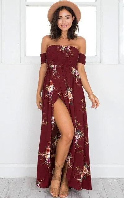 Bohemian Floral Maxi Dress