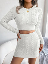 Twist Knit 2-Piece Set - The Next Door Neighbor 