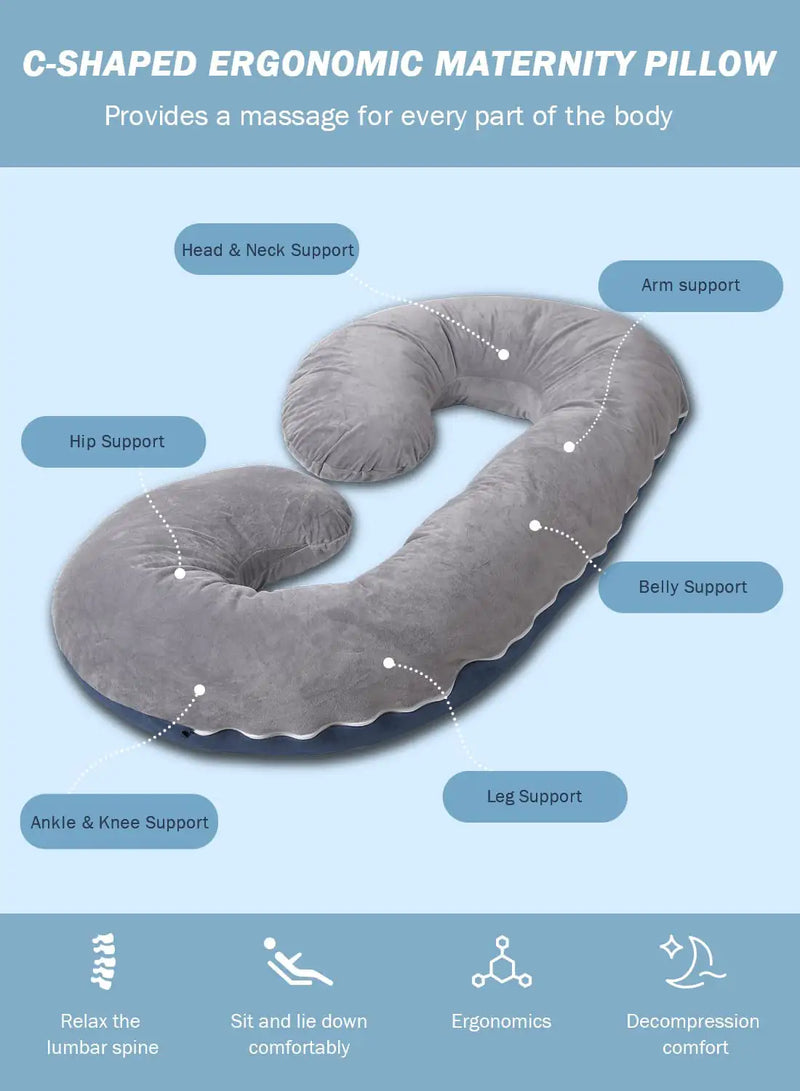 C-Shaped Body Pregnancy Pillow - The Next Door Neighbor 