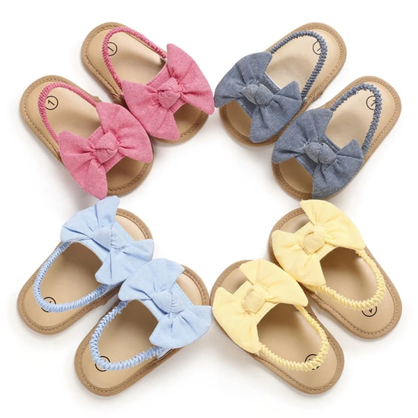 Baby Girls Bow Knot Sandals - The Next Door Neighbor 