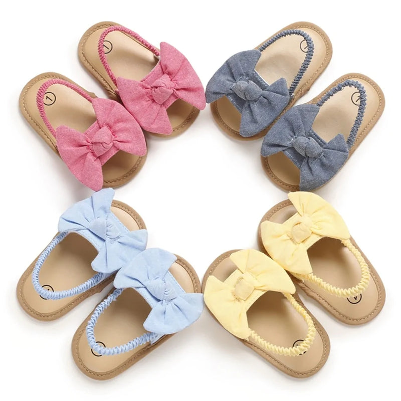 Baby Girls Bow Knot Sandals - The Next Door Neighbor 