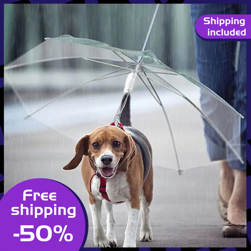 Small Pet Umbrella with Leash