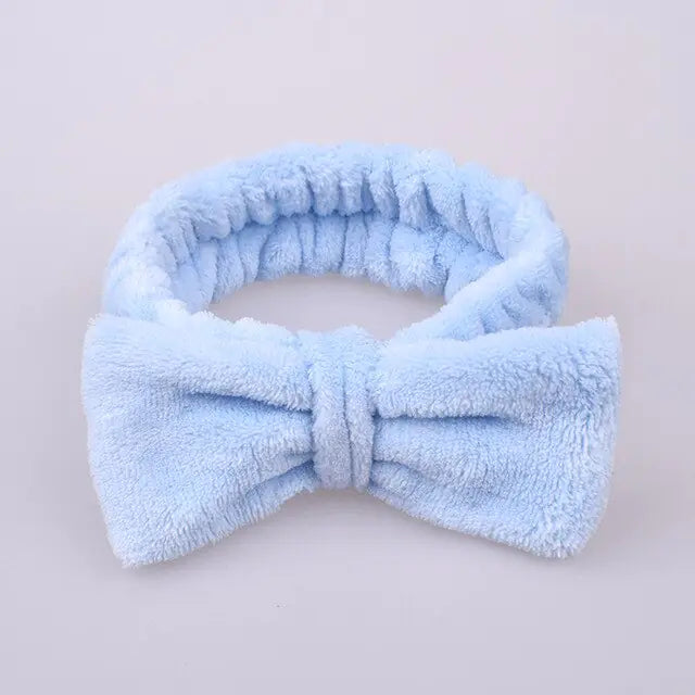 Coral Fleece Soft Bow Headbands