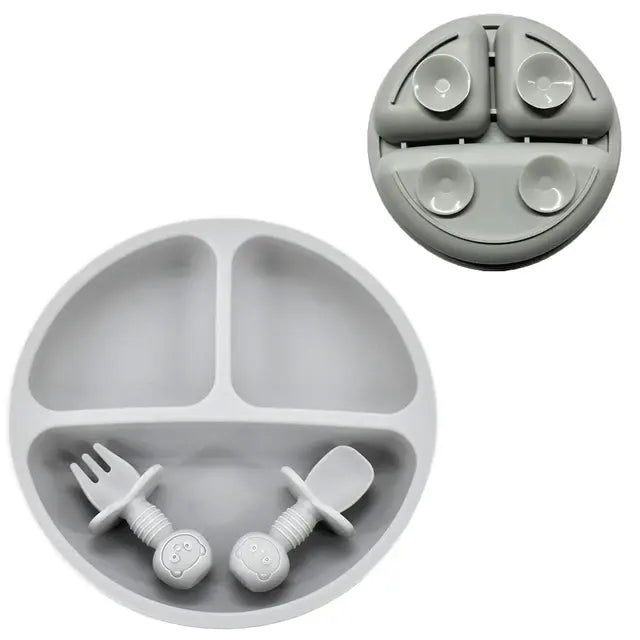 Baby Silicone Plate Set - The Next Door Neighbor 