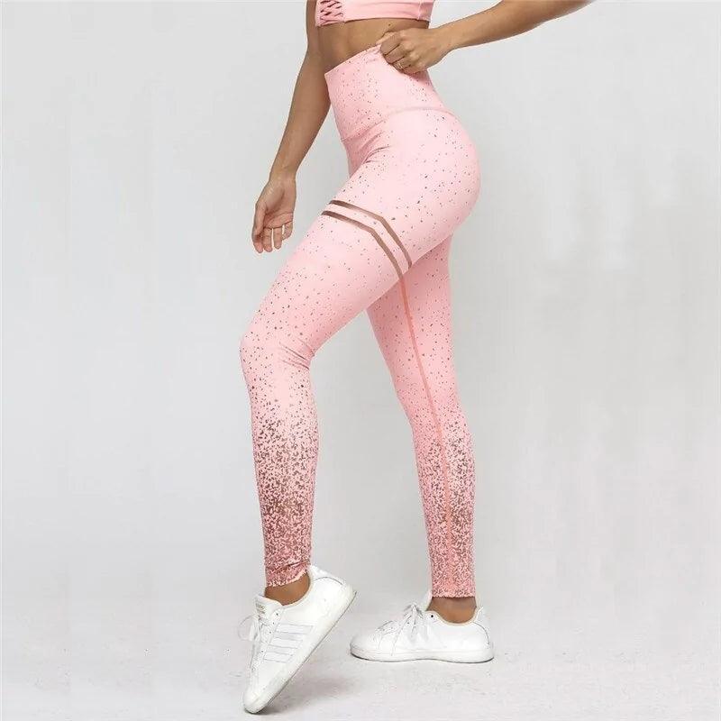 Glittered Workout Leggings - The Next Door Neighbor 