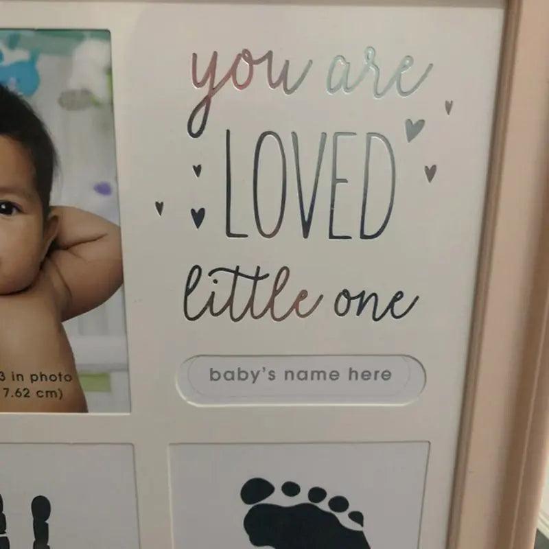 Baby Handprint and Footprint Frame - The Next Door Neighbor 