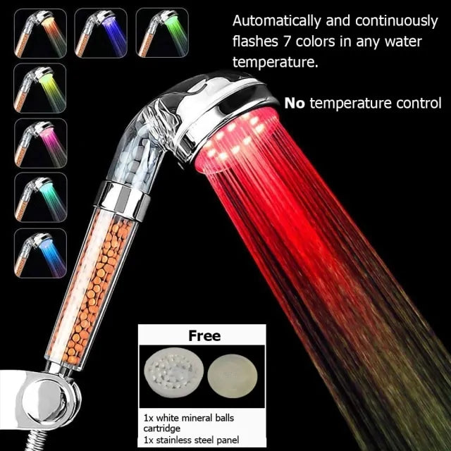 Color Changing Shower Head Temperature Sensor - The Next Door Neighbor 