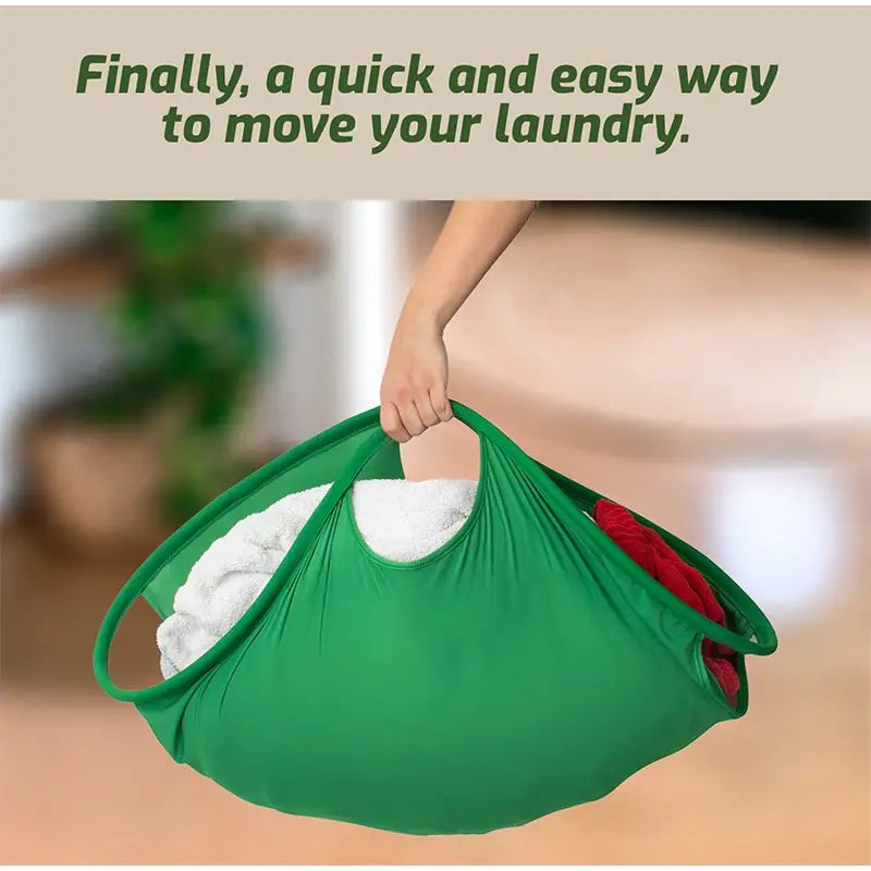 Portable Round Clothes Laundry Hamper - The Next Door Neighbor 