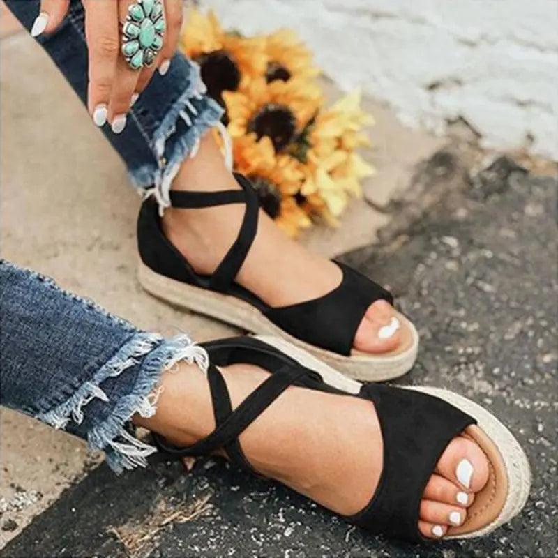 Roman Platform Sandals - The Next Door Neighbor 