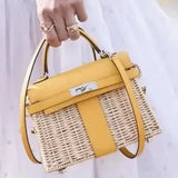 Designer Bamboo Flap Handbag for Women - The Next Door Neighbor 