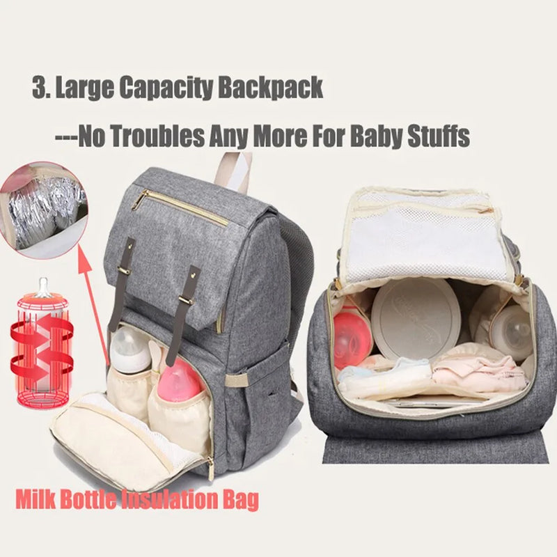 Baby Diaper Bag with USB Port - The Next Door Neighbor 