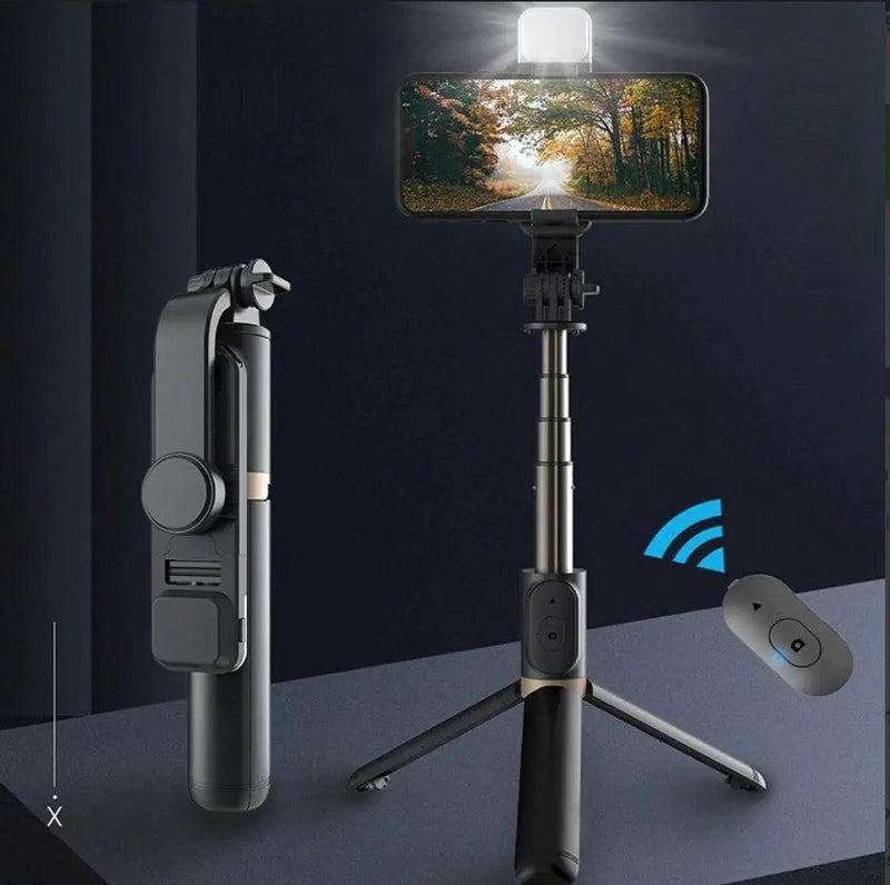 4 in 1 Selfie Tripod With Integrated Light