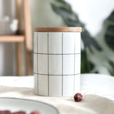 Nordic Ceramic Plaid Canisters