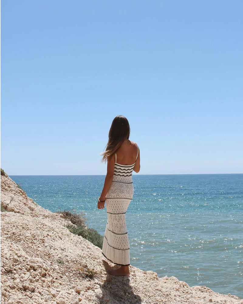 Slim Sleeveless Long Knitted Dress