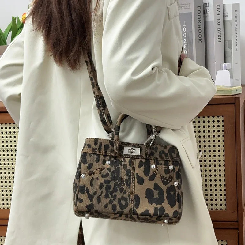 Leopard Print Mini Handbag