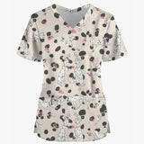 101 Dalmatian Printed Scrub Tops