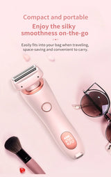 2 In 1 Electric Shaver for Women – Rechargeable, Waterproof Painless Hair Removal Trimmer