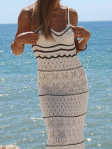 Slim Sleeveless Long Knitted Dress