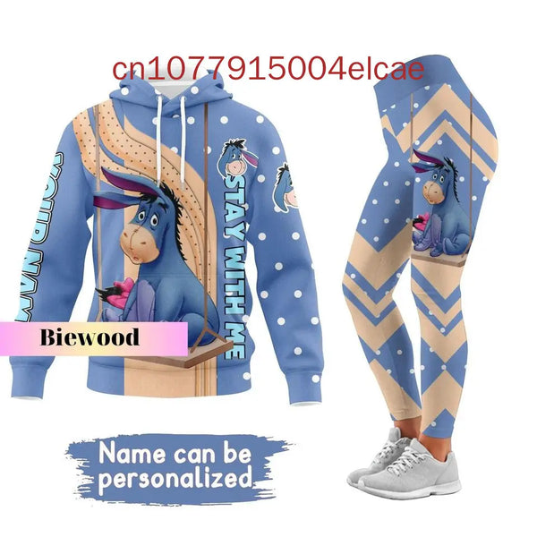 Women's Disney Eeyore Hoodie & Yoga Pants Set