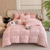 Thick Fleece Flower Duvet Cover for Girls – Pink Winter Warm Quilt Cover