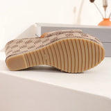 Summer Chunky Platform Mule Slippers