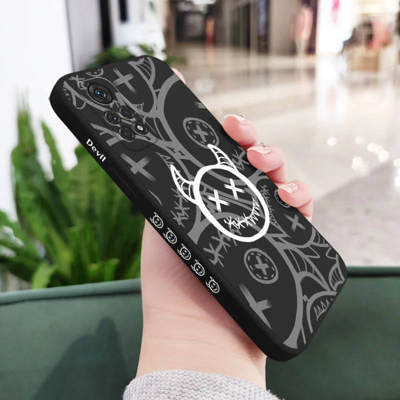 Funny Devil Phone Case for Xiaomi - Liquid Silicone Cover