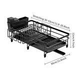 Dish Drying Rack with Drainboard – Expandable Kitchen Rack