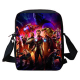 3-PCS Set Cartoon Anime Iron Man Kids School Backpack