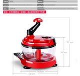 Manual Multifunctional Vegetable-Cutting Machine – Mincer, Shredder, Crusher, and Puree Maker