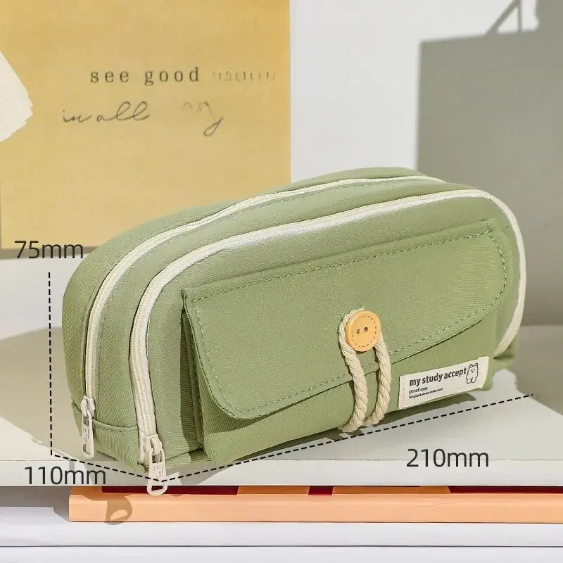 Cute and Convenient Canvas Pencil Case