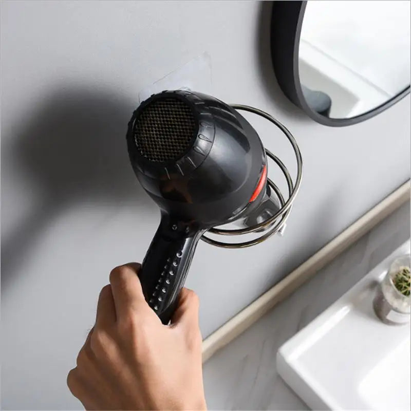 New Spiral Wall Mounted Hair Dryer Storage