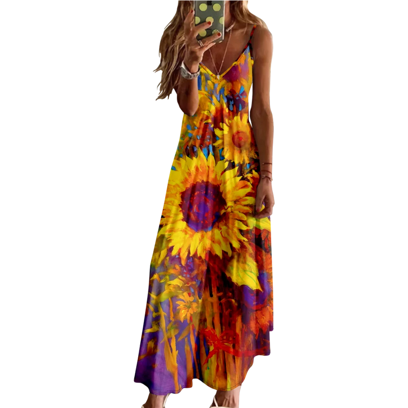 Sunflower Maxi Dress