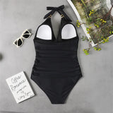 One-Piece Hanging Backless Swimsuit