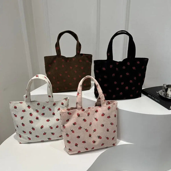 Large Capacity Strawberry Tote Bag