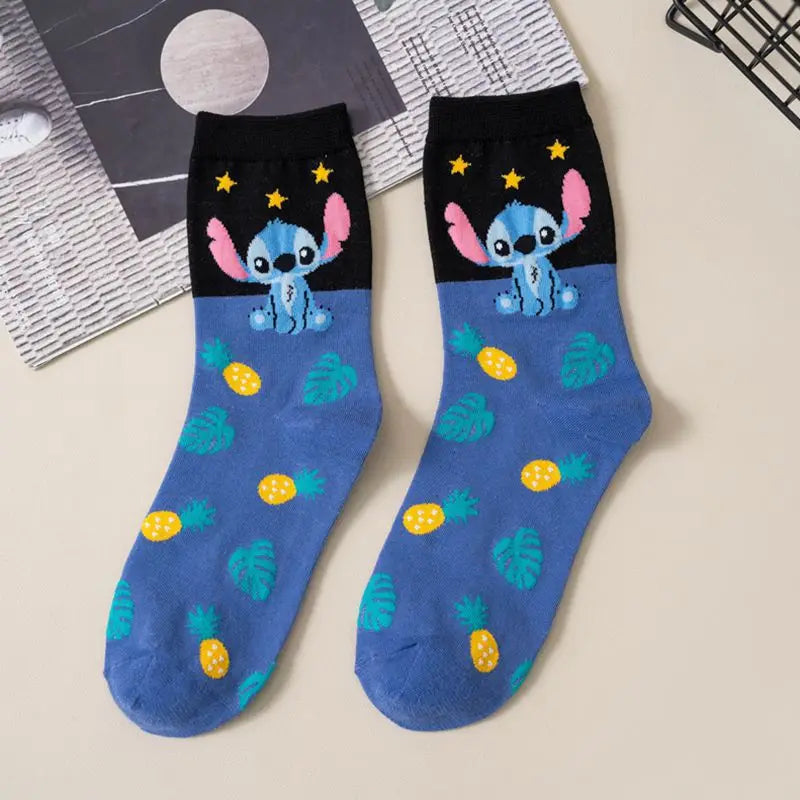 Disney Anime Kawaii Stitch Cotton Socks