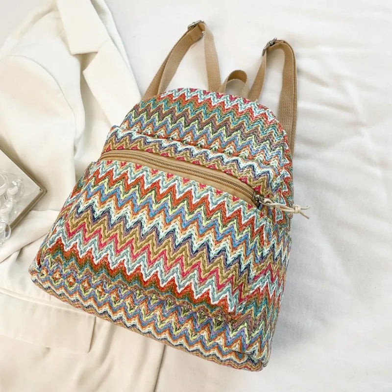 Soft Bohemian Backpack Vintage Mochila