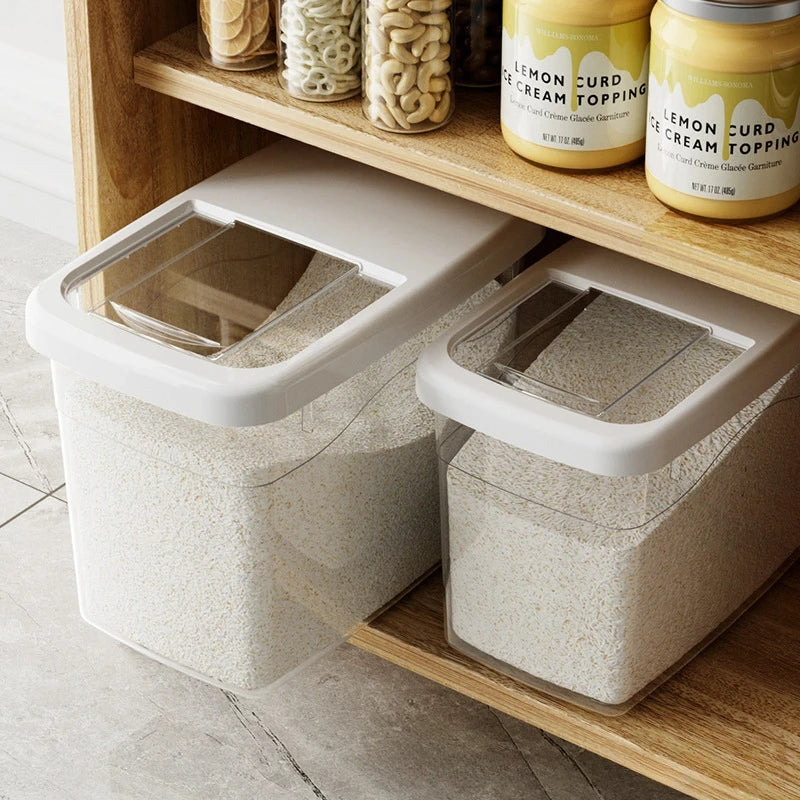 Large Capacity Rice Storage Box with Lid – Airtight, Transparent, Moisture-Proof & Insect-Proof Storage Container