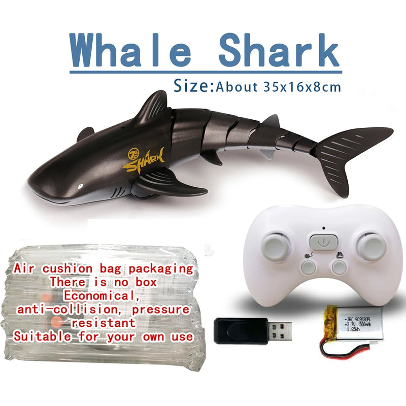 Robot Whale Shark Toy  - Remote Control Swimming Shark