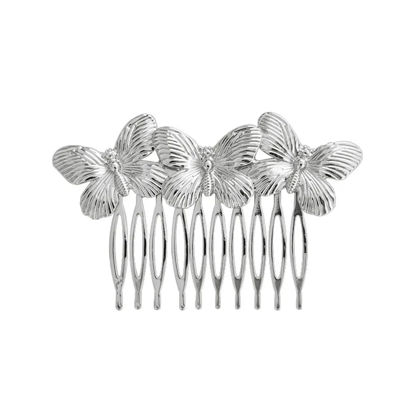 Metal Bee Hairpin - Ancient Alloy Butterfly Hair Comb - Jewelry Accessories