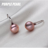 Black Pearl Earrings - 925 Sterling Silver Jewelry