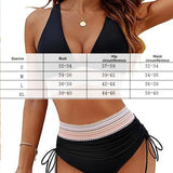 High Waist Separate Patchwork Bikini