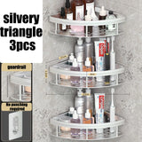 Wall Hanging Corner Rectangular Rack Bathroom Shelf