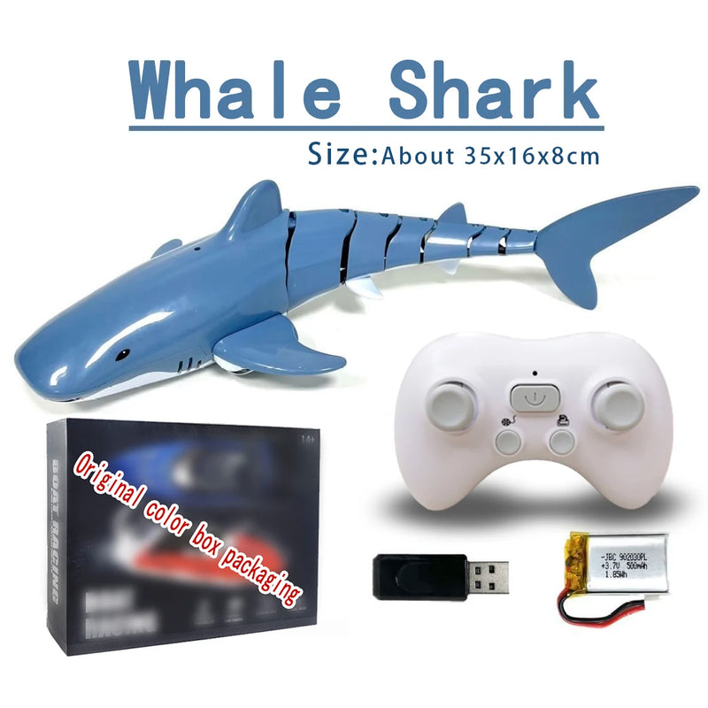 Robot Whale Shark Toy  - Remote Control Swimming Shark