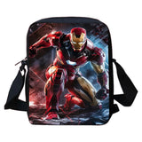 3-PCS Set Cartoon Anime Iron Man Kids School Backpack