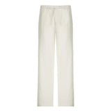 Deeptown Casual Basic White Pants