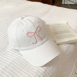 Sweet Bowknot Embroidery Baseball Hat