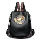 Retro Shoulder Bag - Soft Leather Fashion Backpack