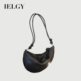 Crossbody Soft Leather Crescent Underarm Bag